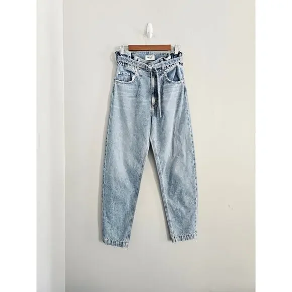 AGOLDE Light Blue Peg Jeans Size 23 - Picture 2 of 3